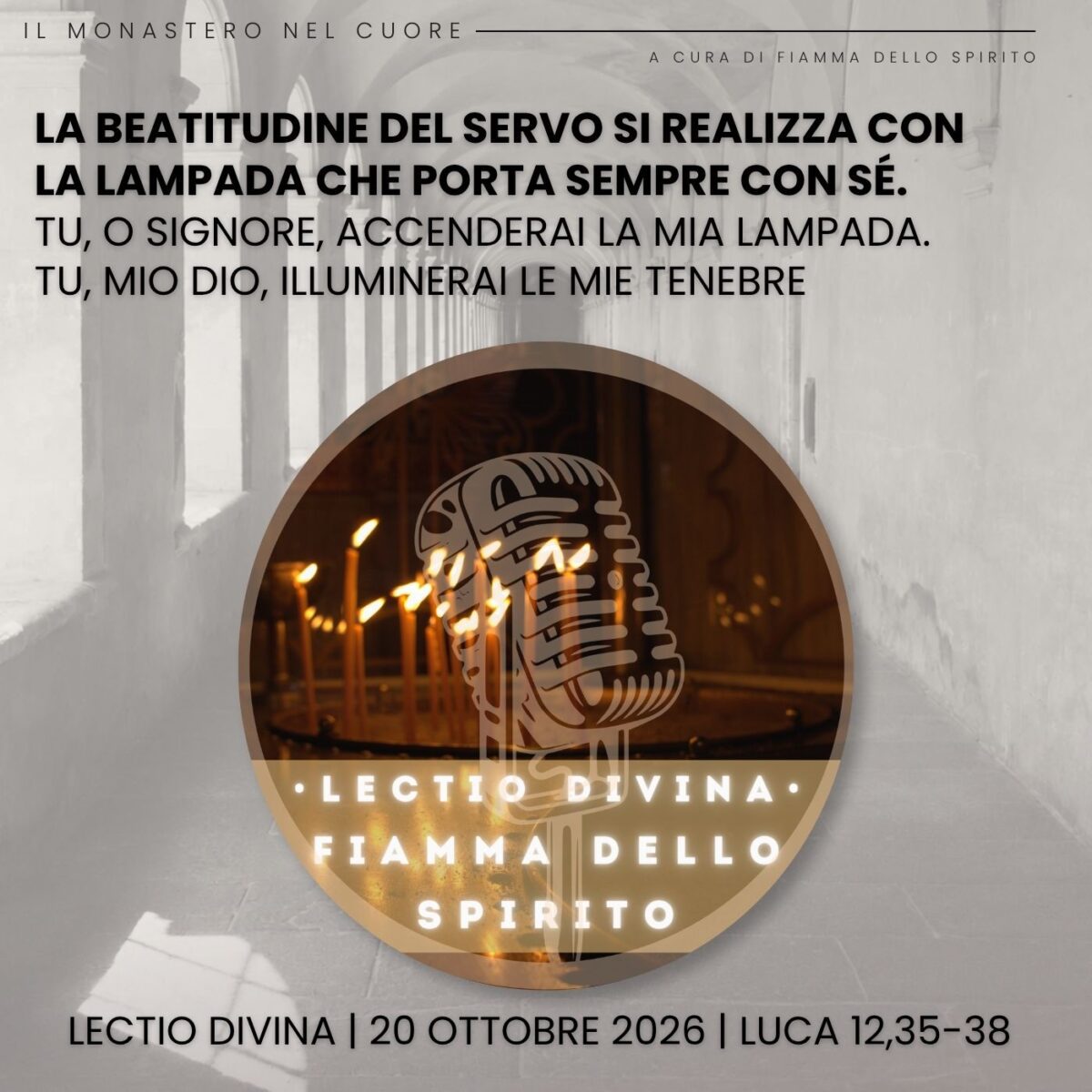 Lectio divina sul Vangelo secondo Luca 12,35-38